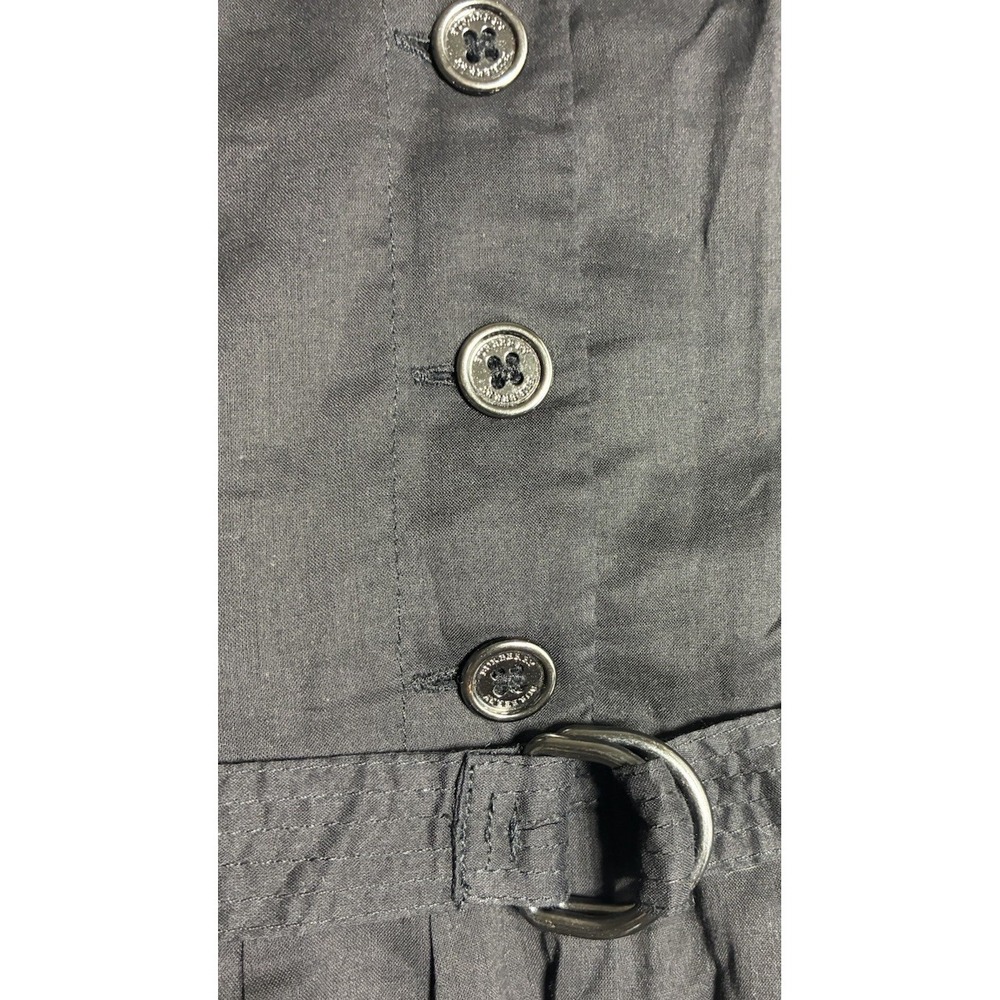 Burberry London Dress Women's 4 Black Cotton Belted Trench Career Academia - Picture 5 of 12